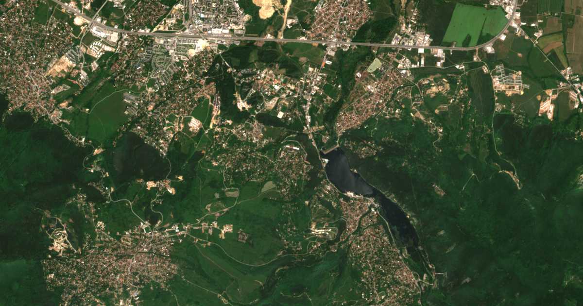 Сателитска карта на Pančarevo