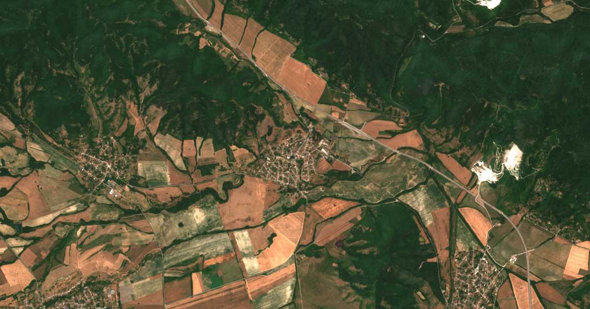 Сателитска карта на Novačene