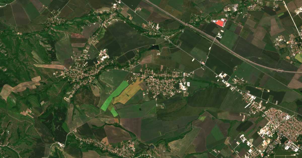 Сателитска карта на Proleša