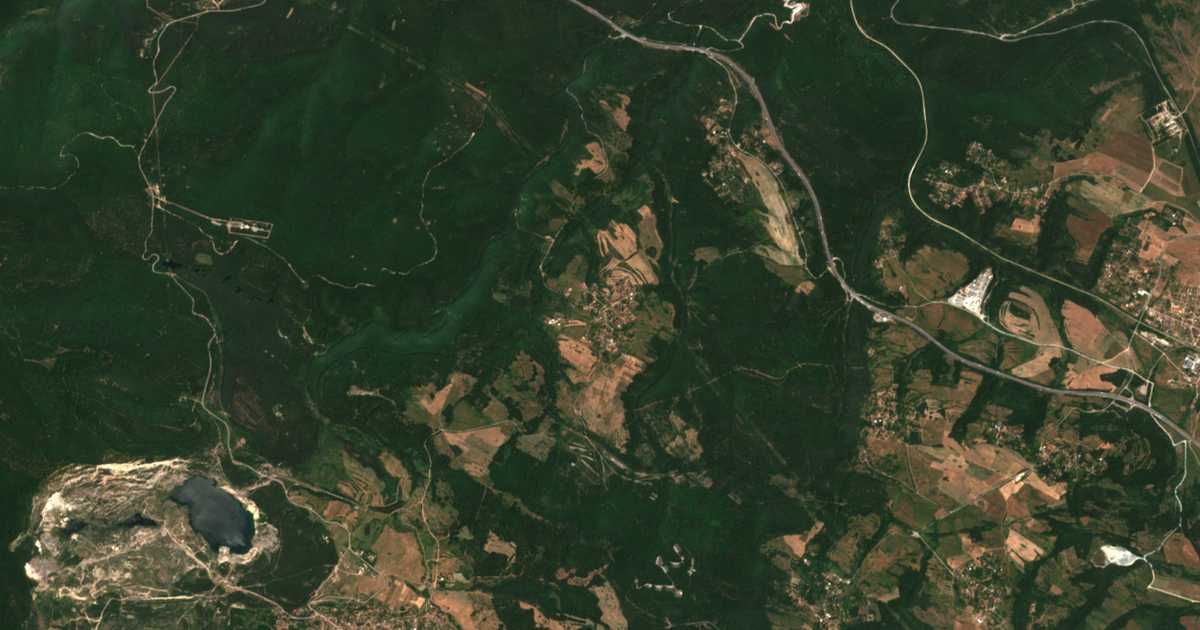 Сателитска карта на Krušovica