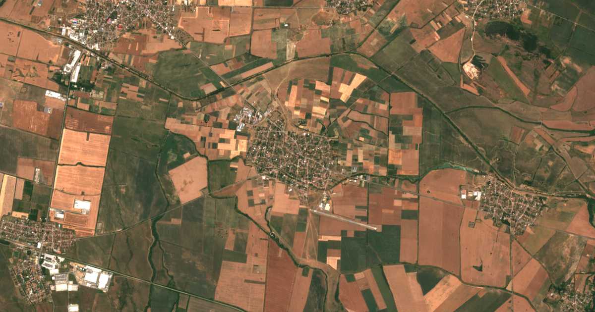 Сателитска карта на Лесново