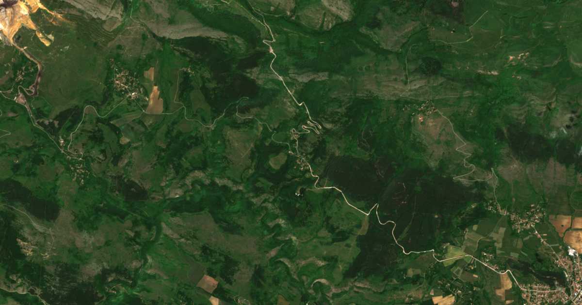 Сателитска карта на Ropot