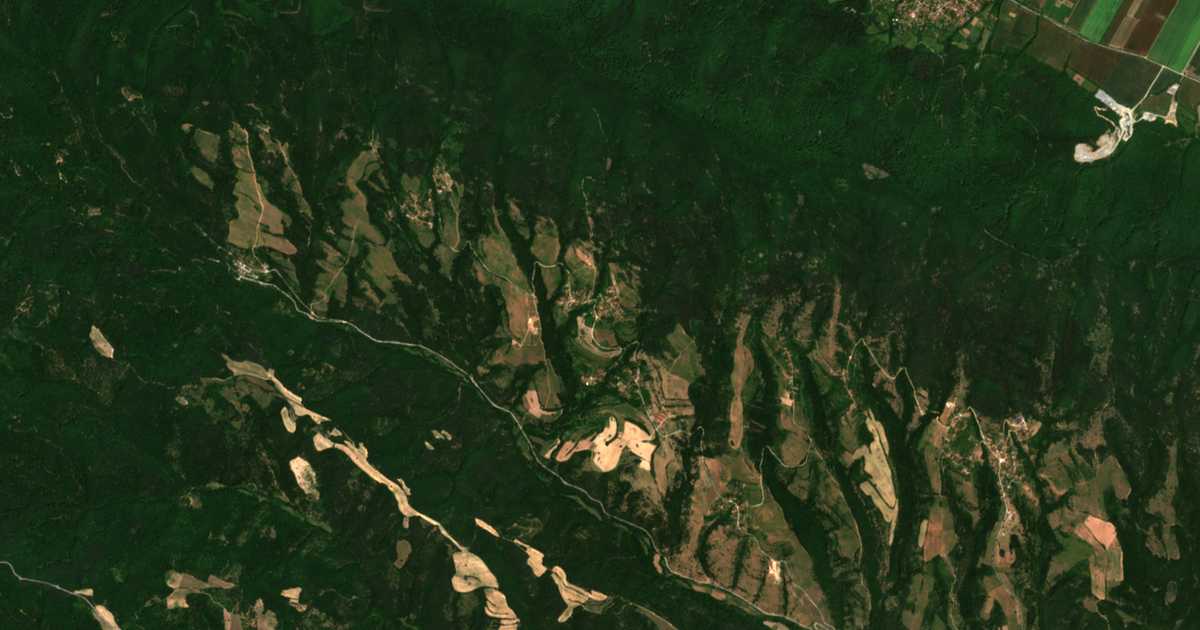 Сателитска карта на Očuša