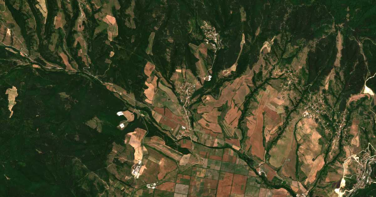 Сателитска карта на Pčelin