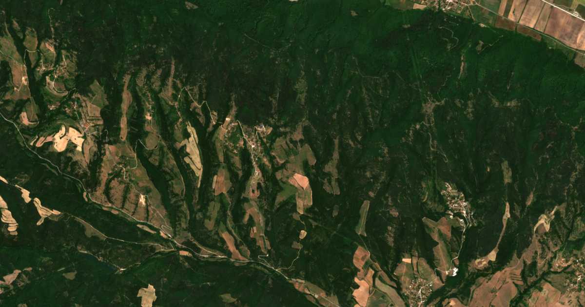 Сателитска карта на Podgorie