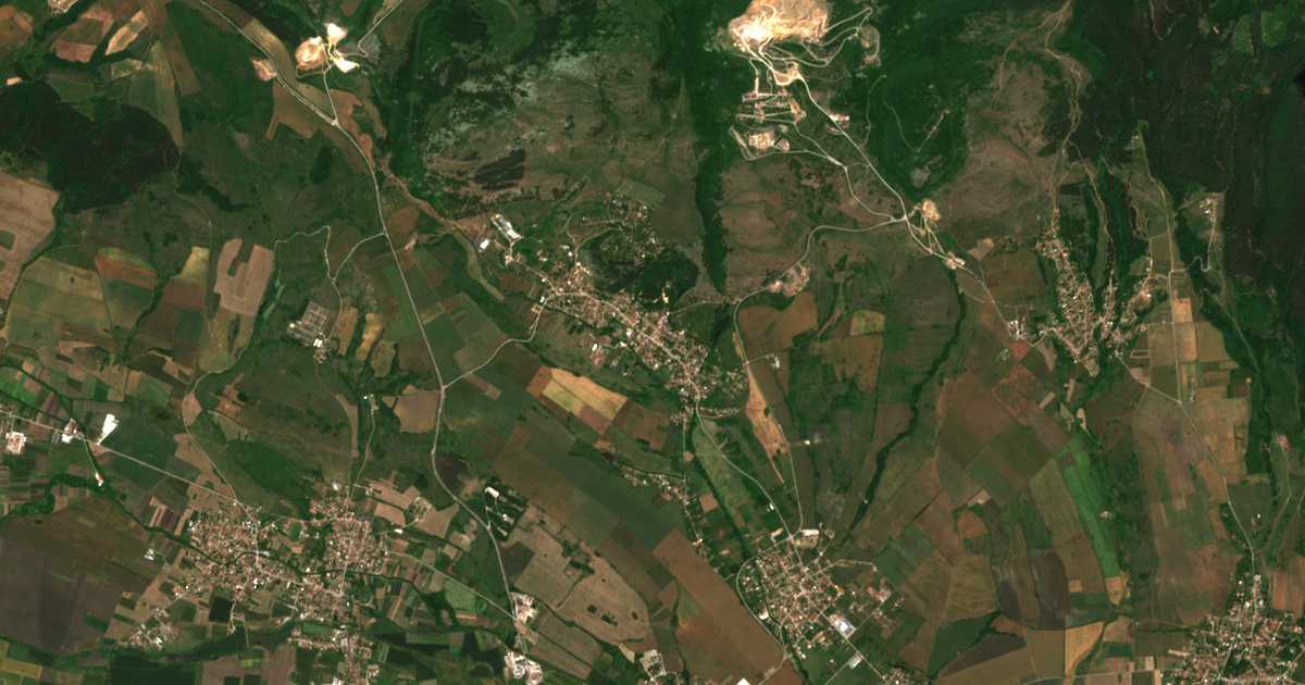 Сателитска карта на Dragovištica
