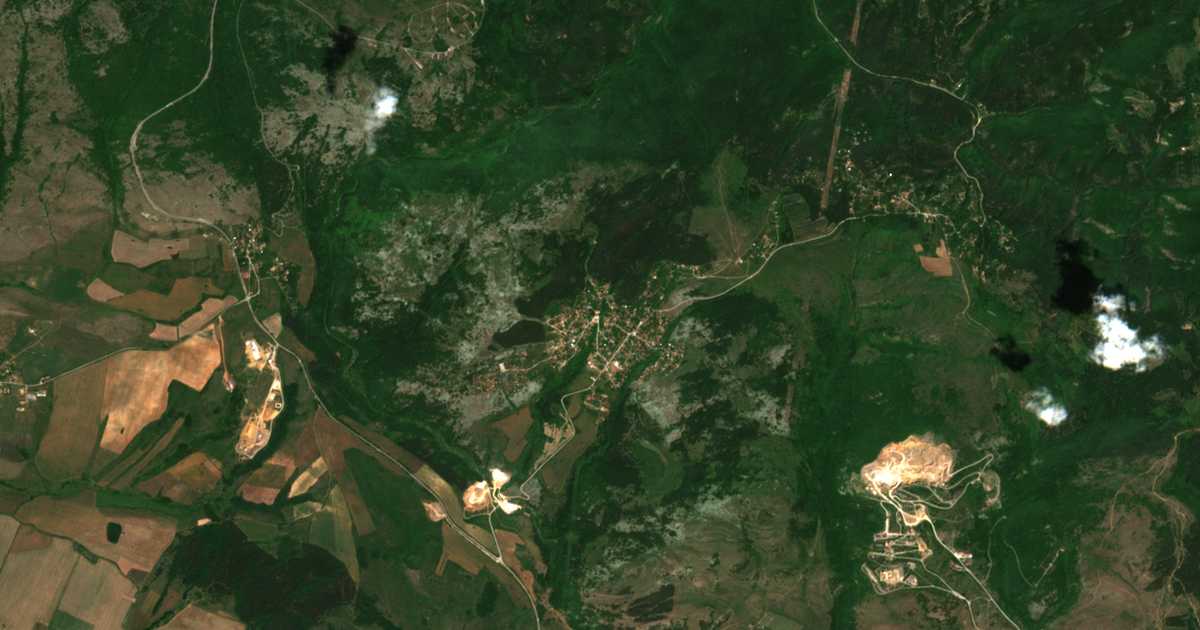 Сателитска карта на Gradec