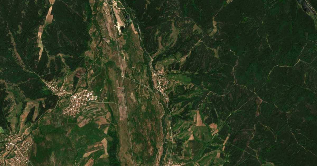 Сателитска карта на Zlokučene