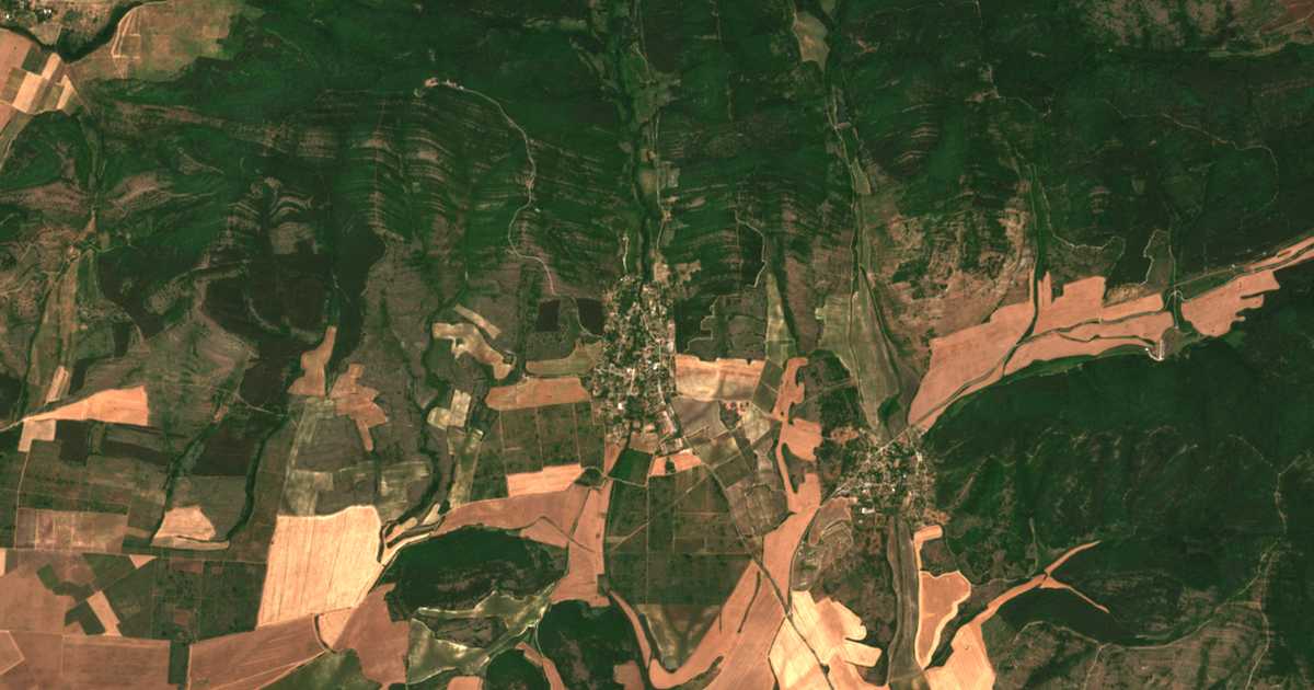 Сателитска карта на Sredno Gradište
