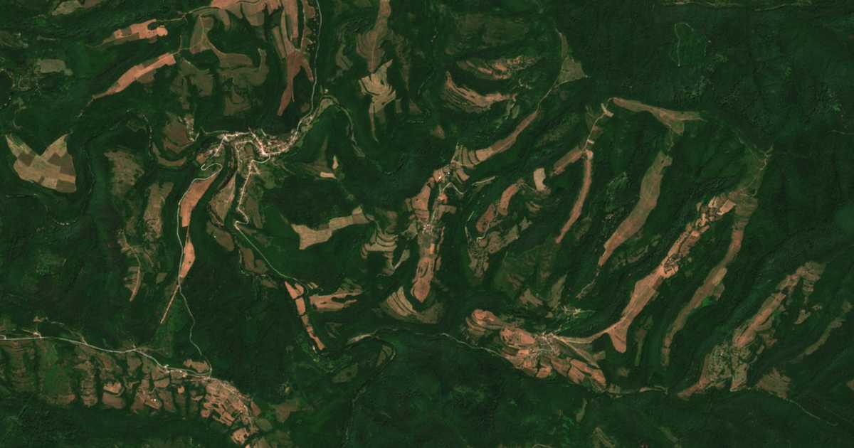 Сателитска карта на Ravno selo