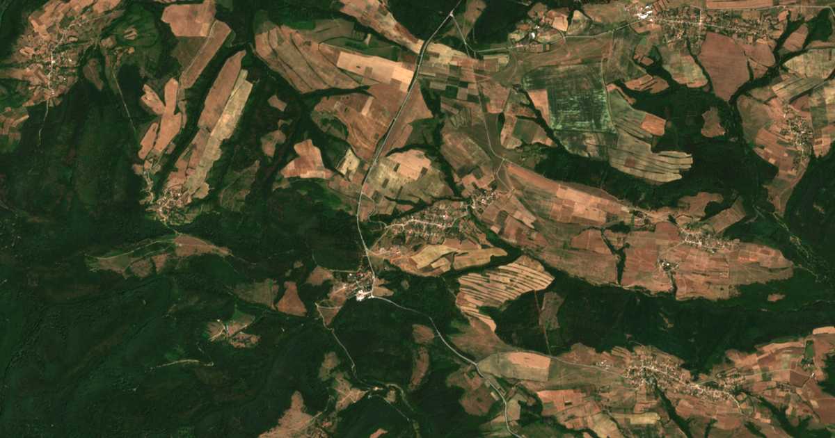 Сателитска карта на Zelena Morava