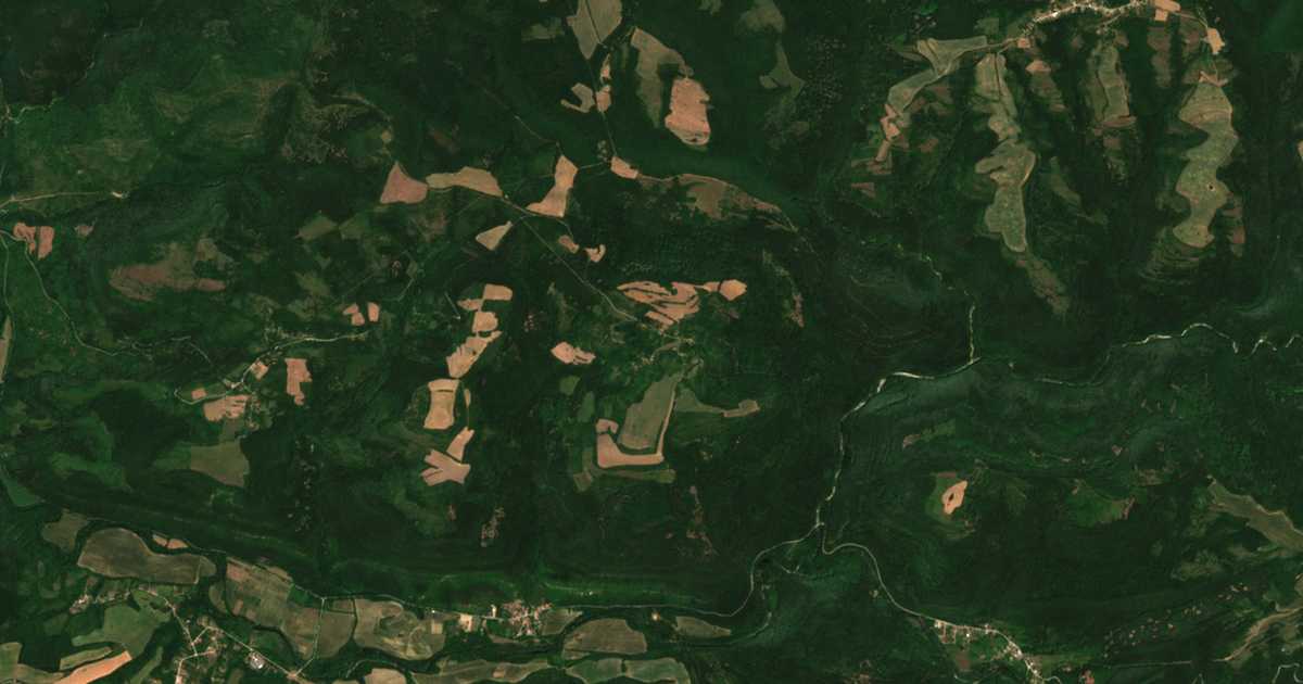 Сателитска карта на Vodno
