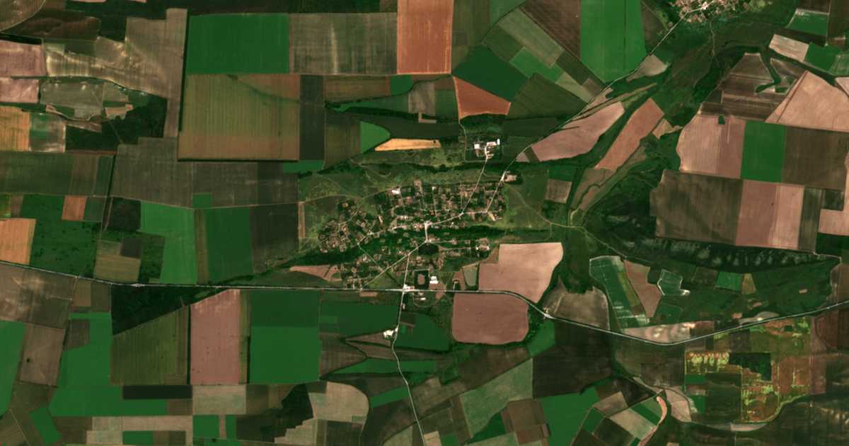Сателитска карта на Горна Студена