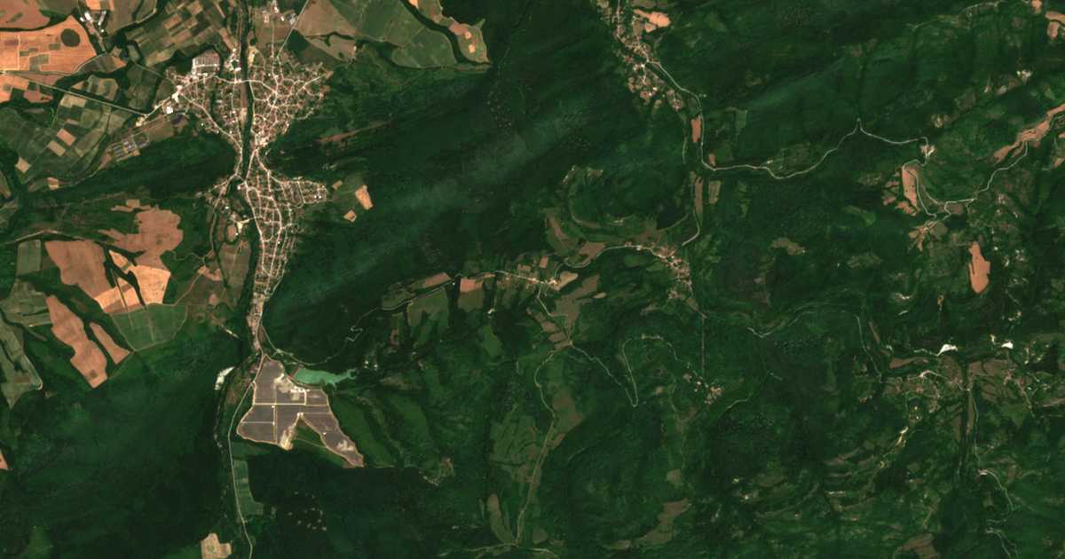 Сателитска карта на Ravnovo