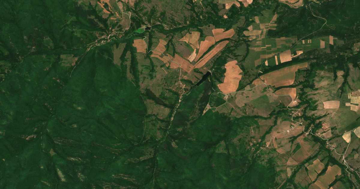 Сателитска карта на Ošane