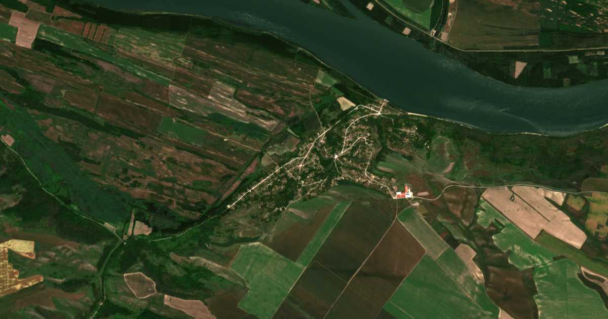 Сателитска карта на Ostrov