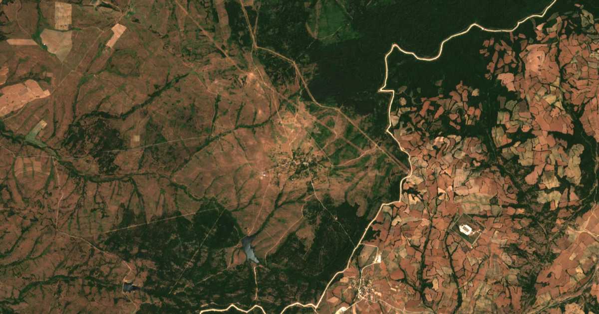 Сателитска карта на Strandža