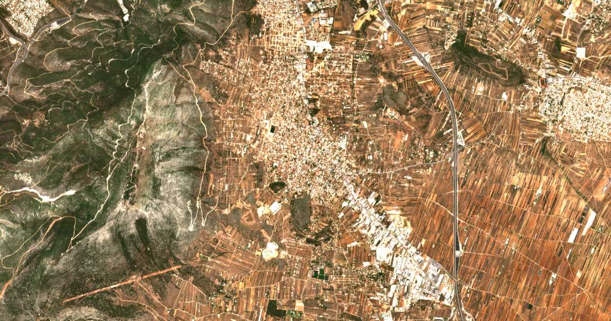 Сателитска карта на Paianía