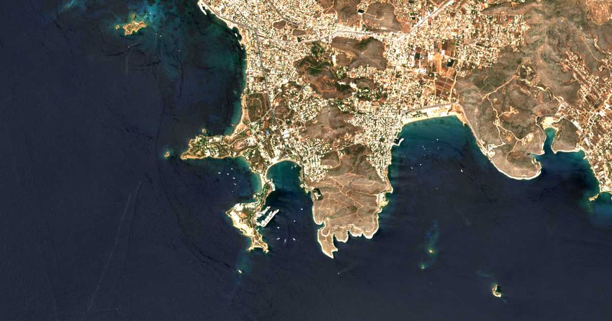 Сателитска карта на Vouliagméni