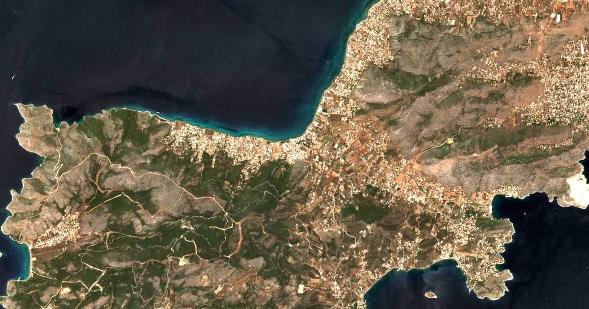 Сателитска карта на Aiánteion