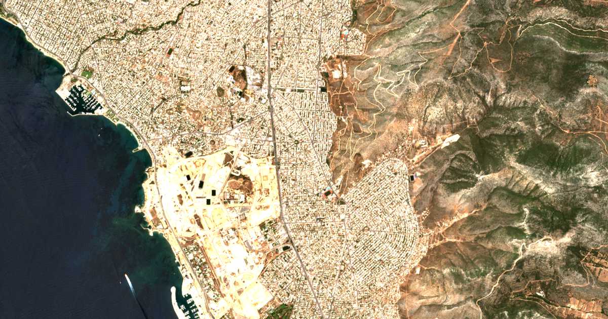 Сателитска карта на Argyroúpolis