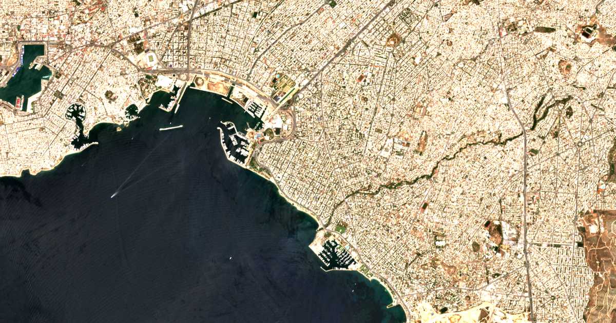 Сателитска карта на Palaión Fáliron