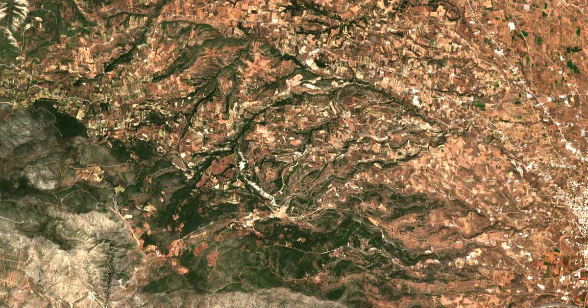 Сателитска карта на Moní Agíou Ierothéou