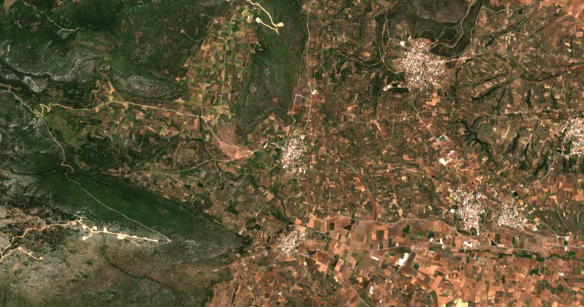 Сателитска карта на Áskri
