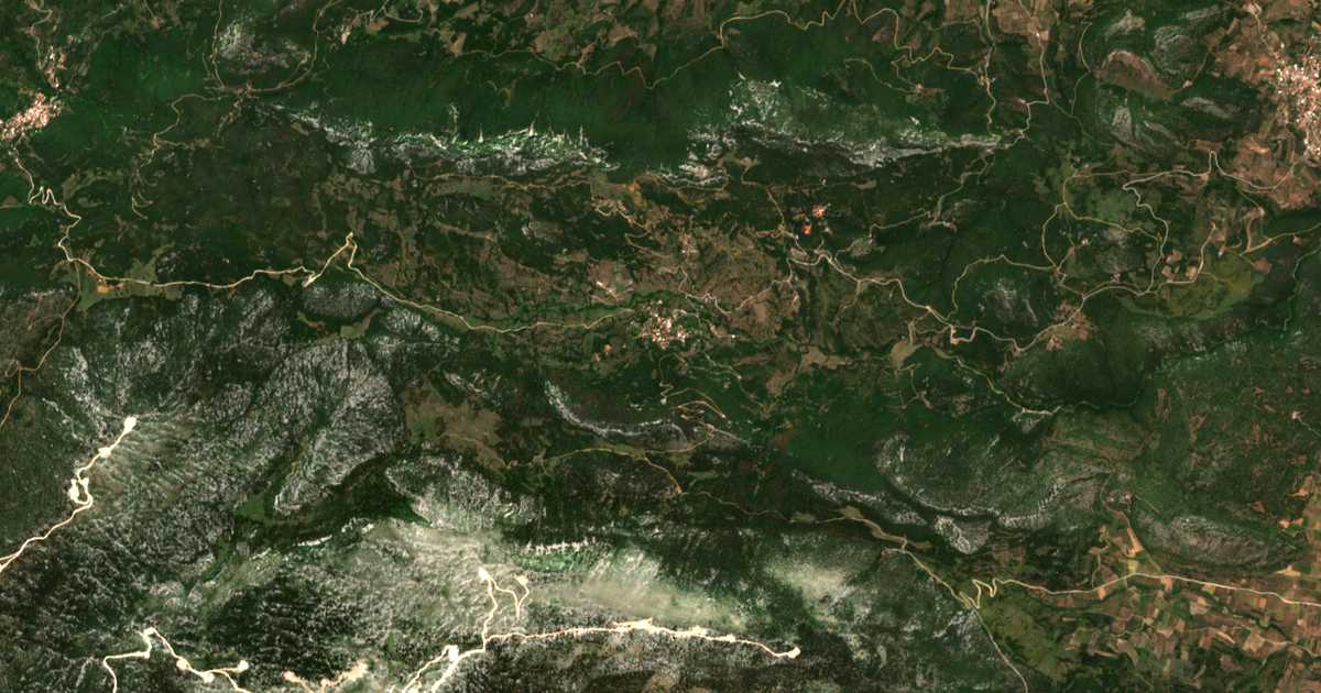 Сателитска карта на Evangelístria
