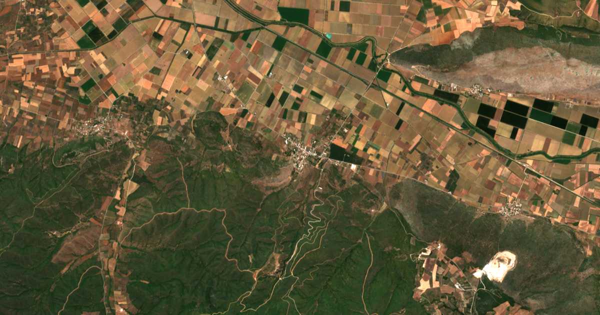 Сателитска карта на Хајронеја