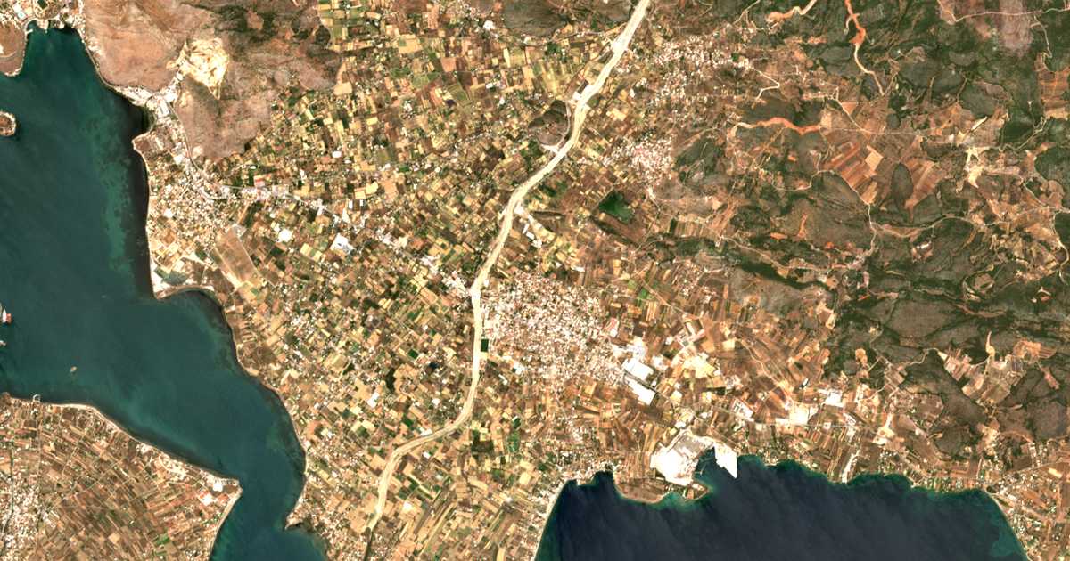 Сателитска карта на Vasilikón
