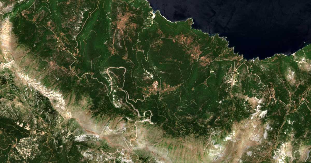 Сателитска карта на Glyfáda
