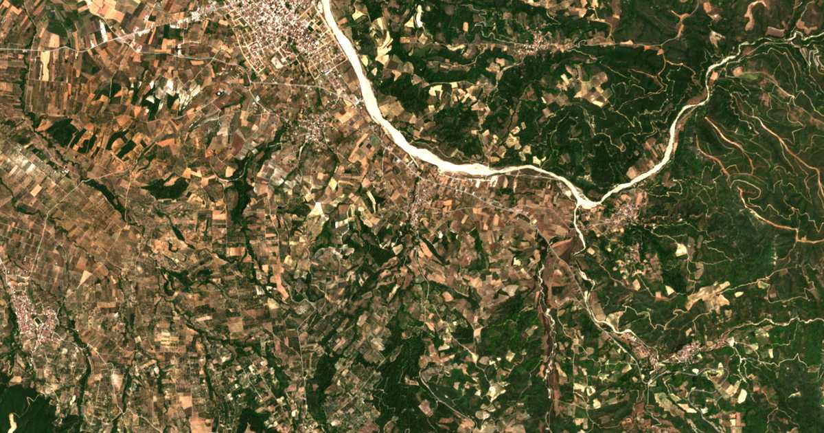 Сателитска карта на Kamária