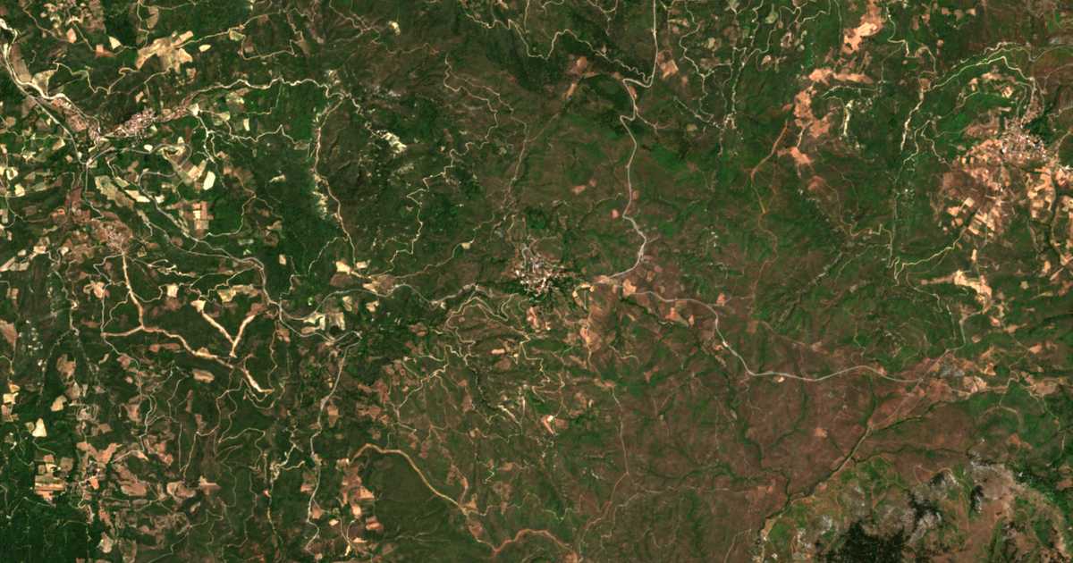 Сателитска карта на Kokkinomiléa