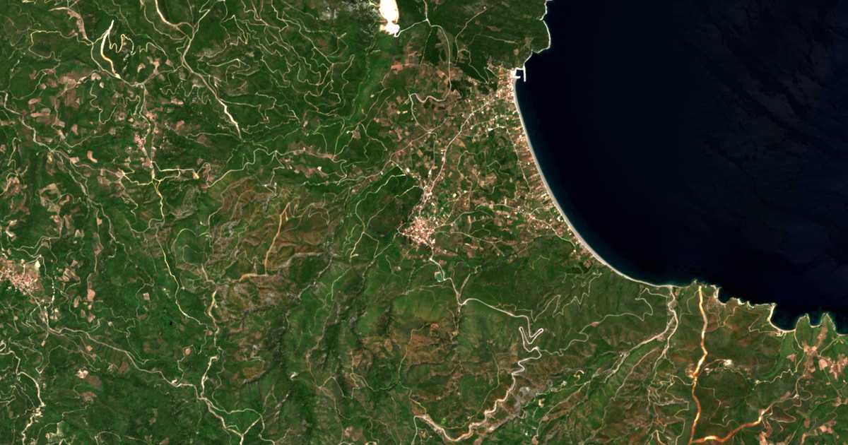 Сателитска карта на Vasiliká