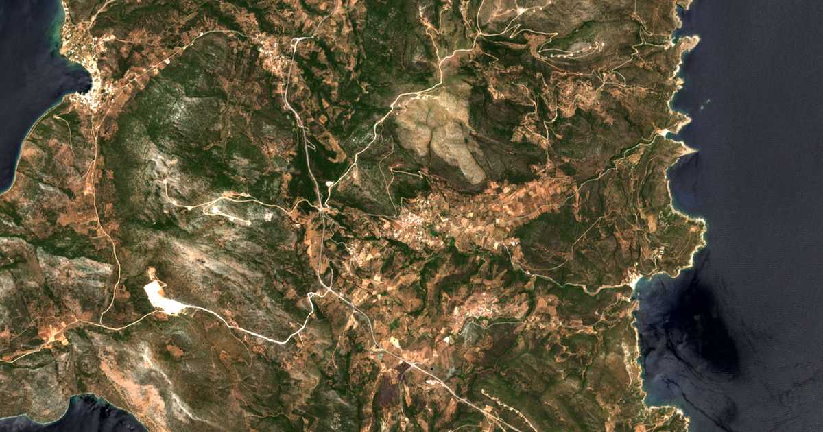 Сателитска карта на Mesochória