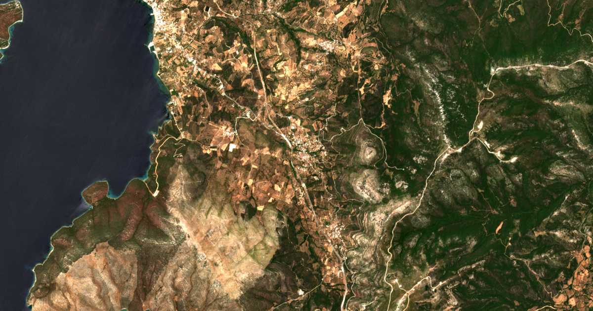 Сателитска карта на Stýra