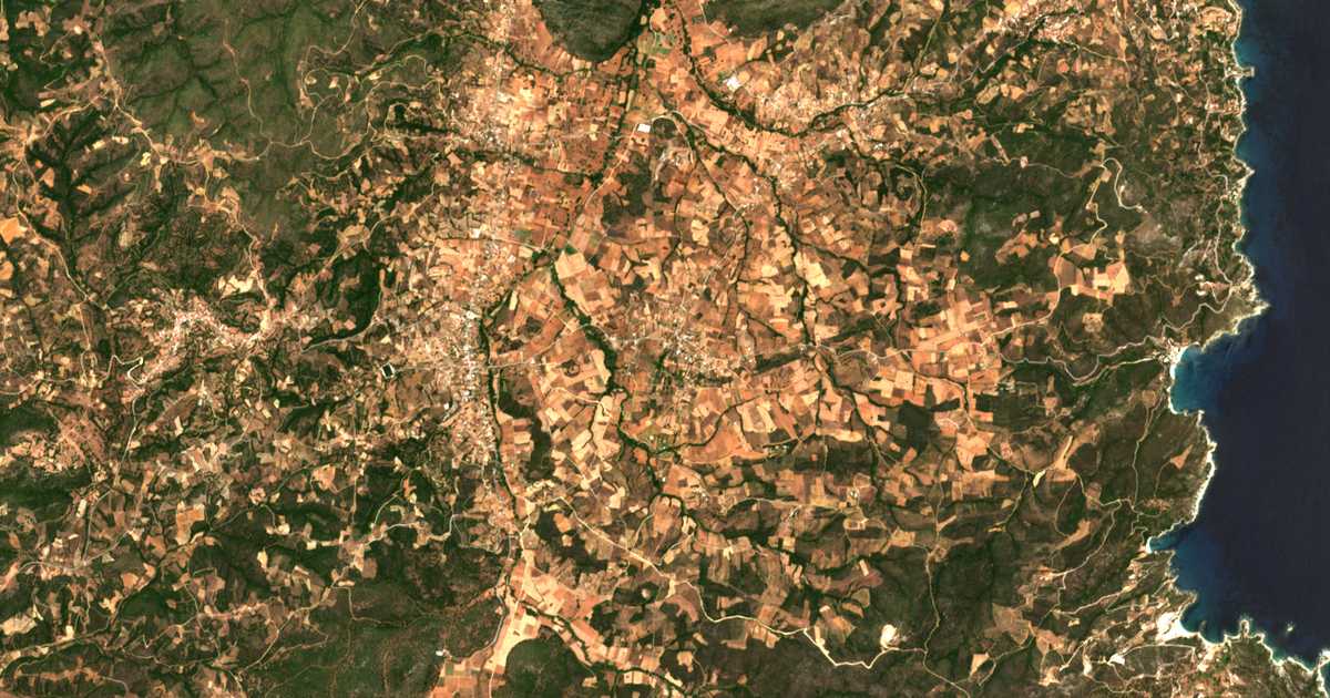 Сателитска карта на Perivólia