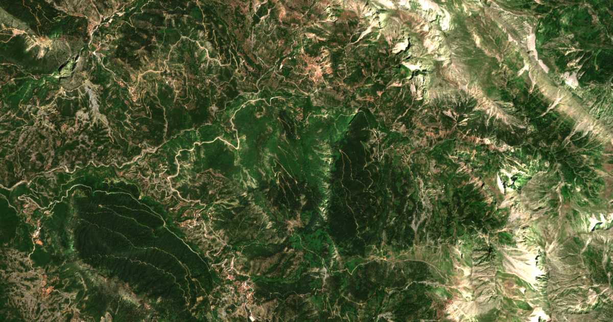 Сателитска карта на Fousianá