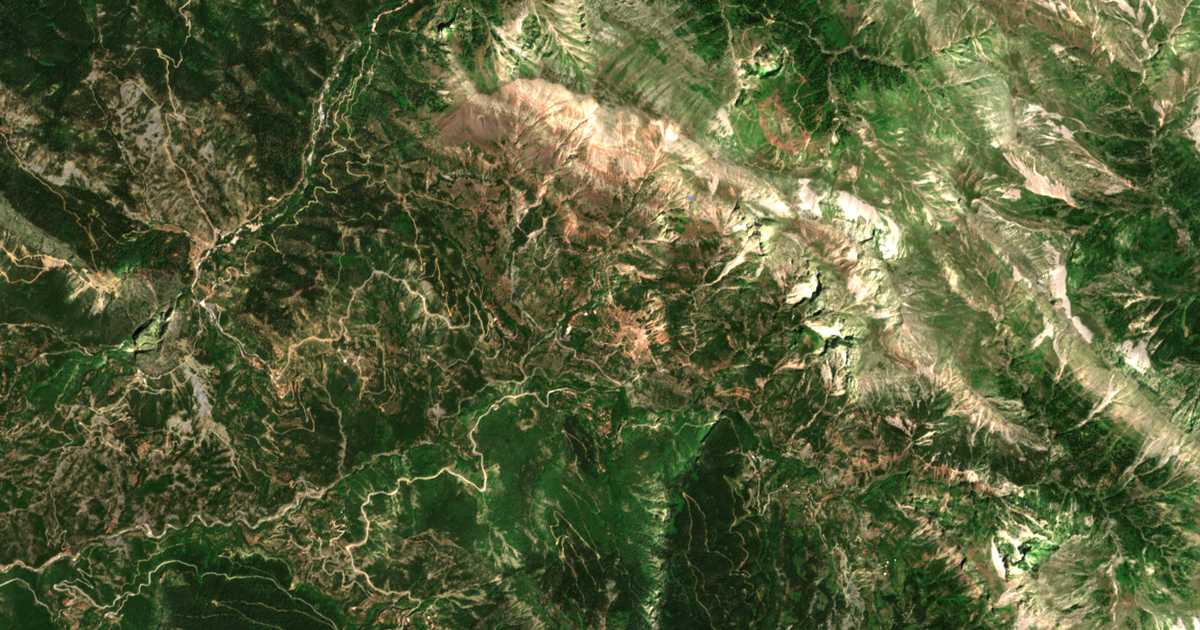 Сателитска карта на Prasiá