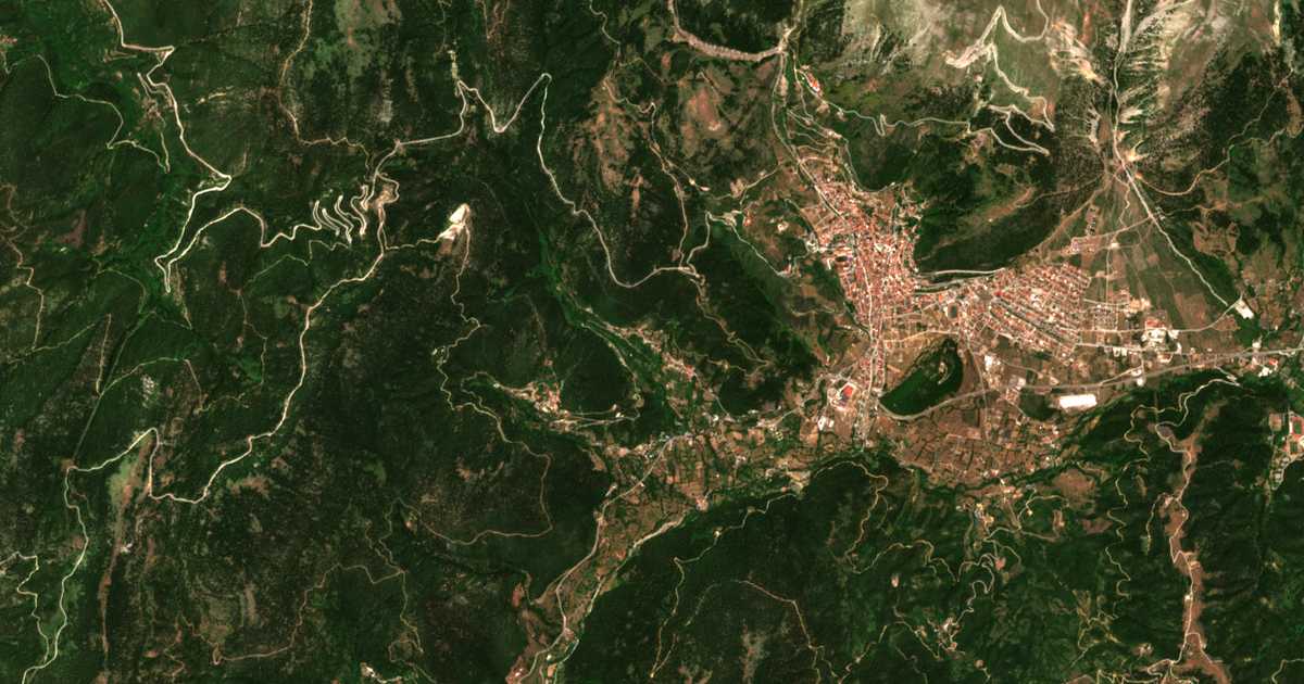 Сателитска карта на Gorianádes