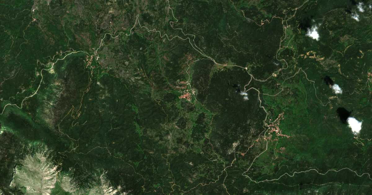 Сателитска карта на Panourgiás