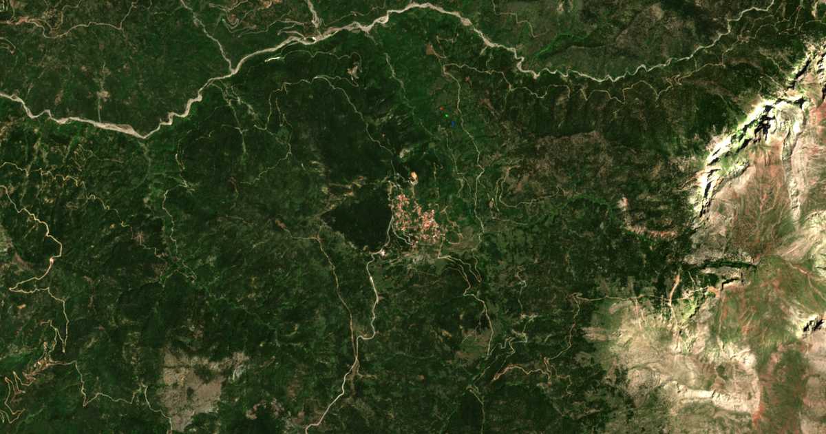 Сателитска карта на Artotína