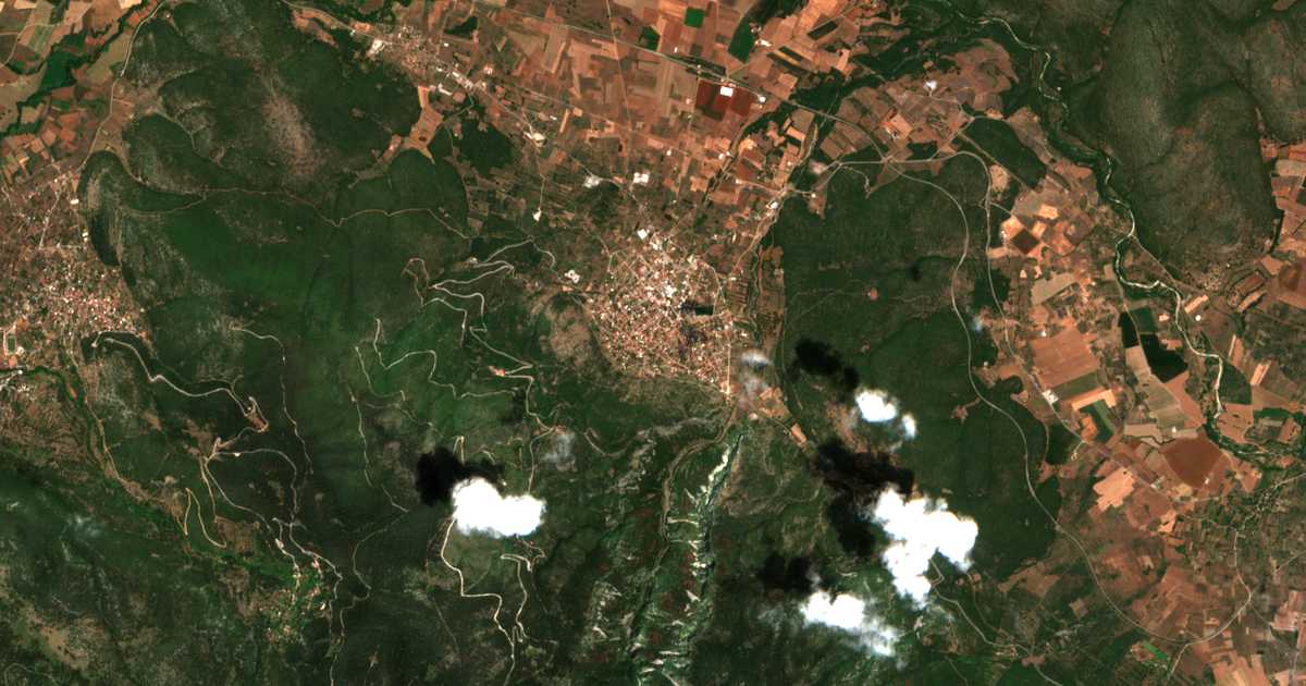 Сателитска карта на Amfíkleia