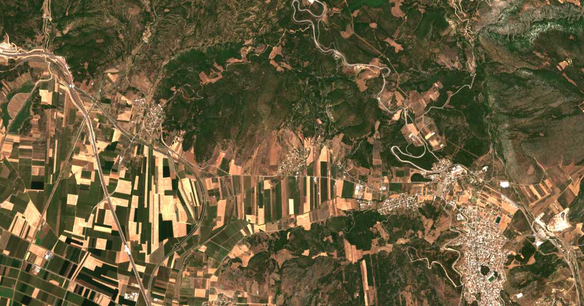 Сателитска карта на Agriliá