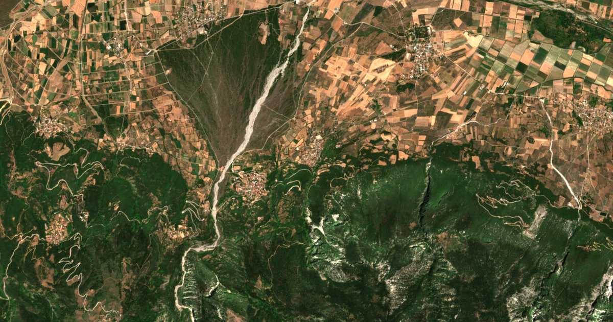 Сателитска карта на Argyrochórion