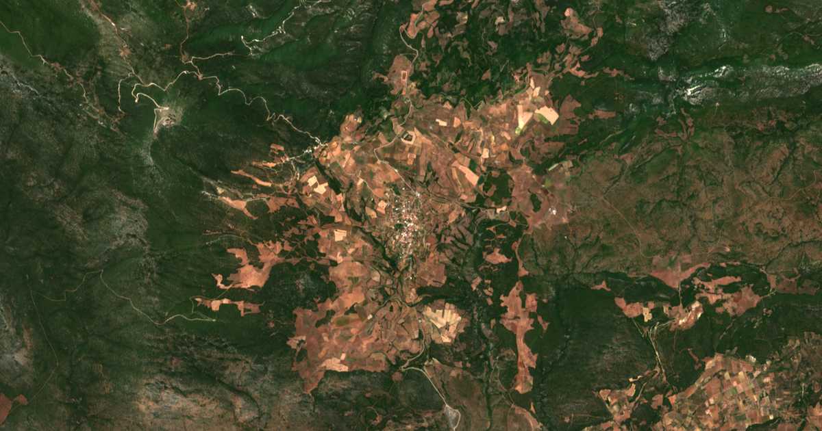Сателитска карта на Kyrtóni
