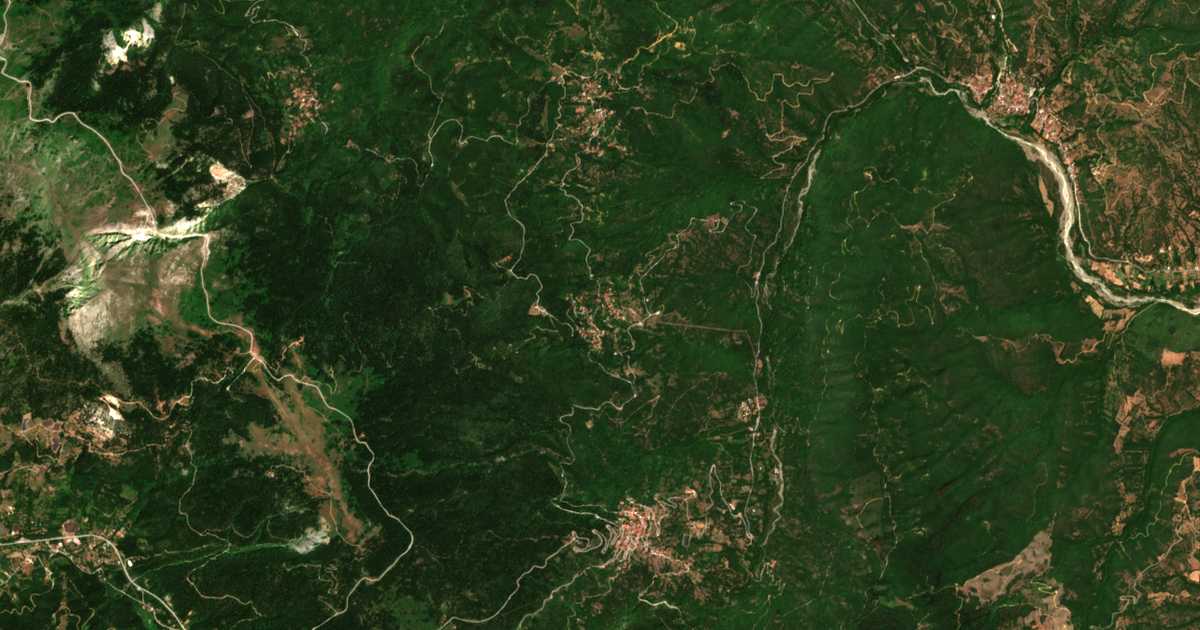 Сателитска карта на Megáli Kápsi