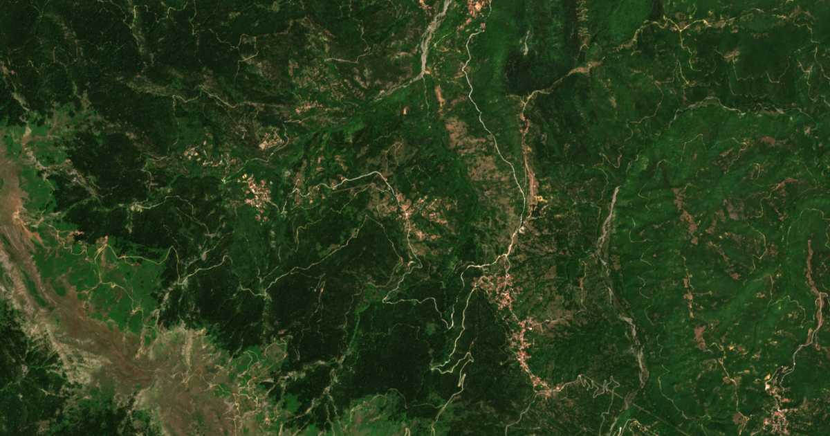 Сателитска карта на Palaiochórion