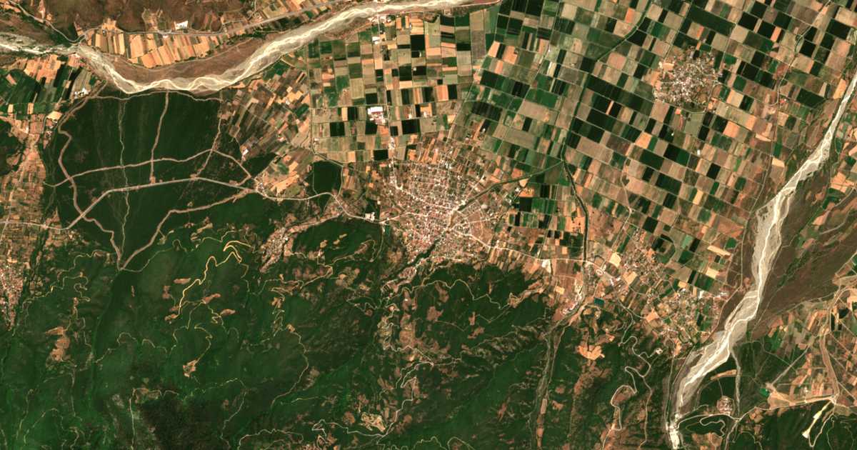 Сателитска карта на Spercheiás